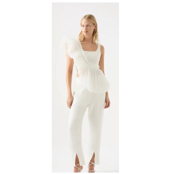 NWT Aje Orbit Sculptural Pleated Top (UK/AU 4 = US 0) - Picture 4 of 13